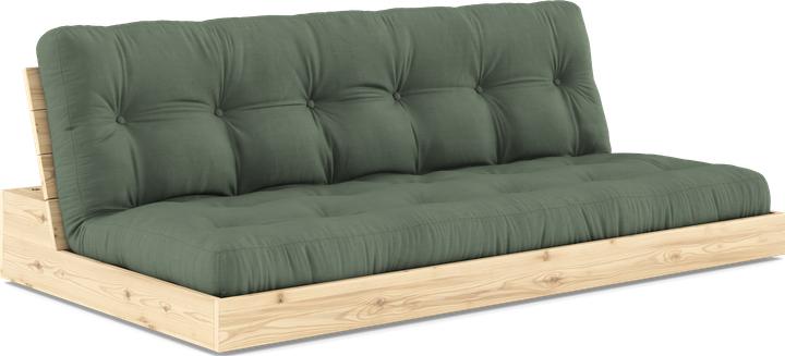 101 Clear Lacquered Pine / 756 Olive Green