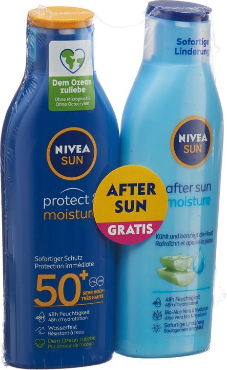 Image du produit NIVEA Mixpack P&M Lotion LSF50 400ml After Sun Lotion (Lotion solaire, SPF 50, 400 ml, 460 g)