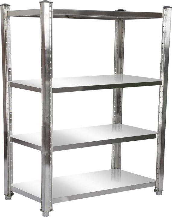 Wiltec Scaffale in acciaio inox 150x50x155 cm 4 ripiani Scaffale da cucina Catering Nel nostro magazzino