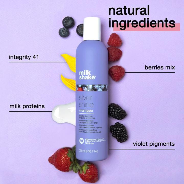 Actual product image Milk_Shake Silver Shine Light Shampoo 1000 ml (Liquid shampoo, 1000 ml)