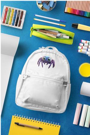 Produktbild Bügelbilder Schulrucksack-Set Comic Spinne