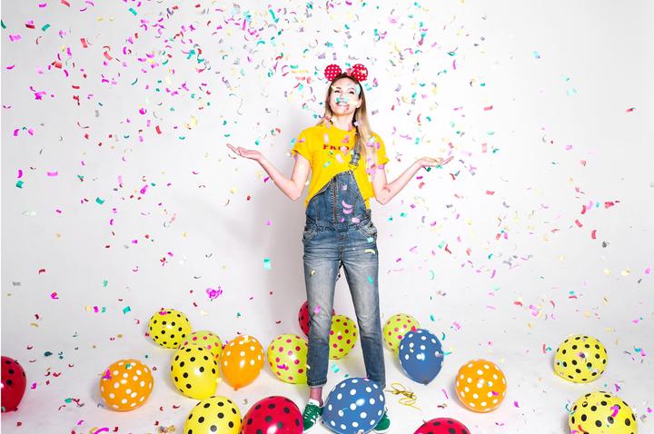 Actual product image Partydeco Confetti Cannon - 80cm - Paper Strips - Colourful (1 pcs.)
