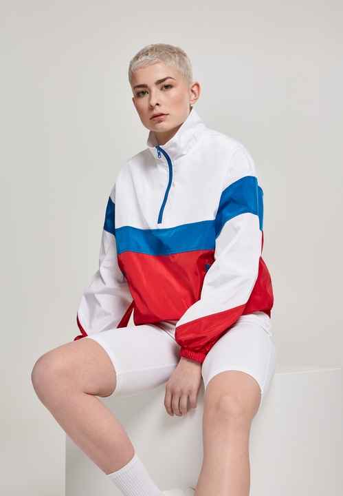 Produktbild Urban Classics Ladies 3-Tone Stand Up Collar Pull Over Jacket (XS)