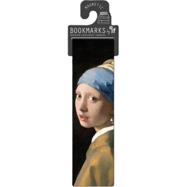 IF, Accessori scrivania, Classics magnetisches Lesezeichen Mädchen mit Perlenohrring