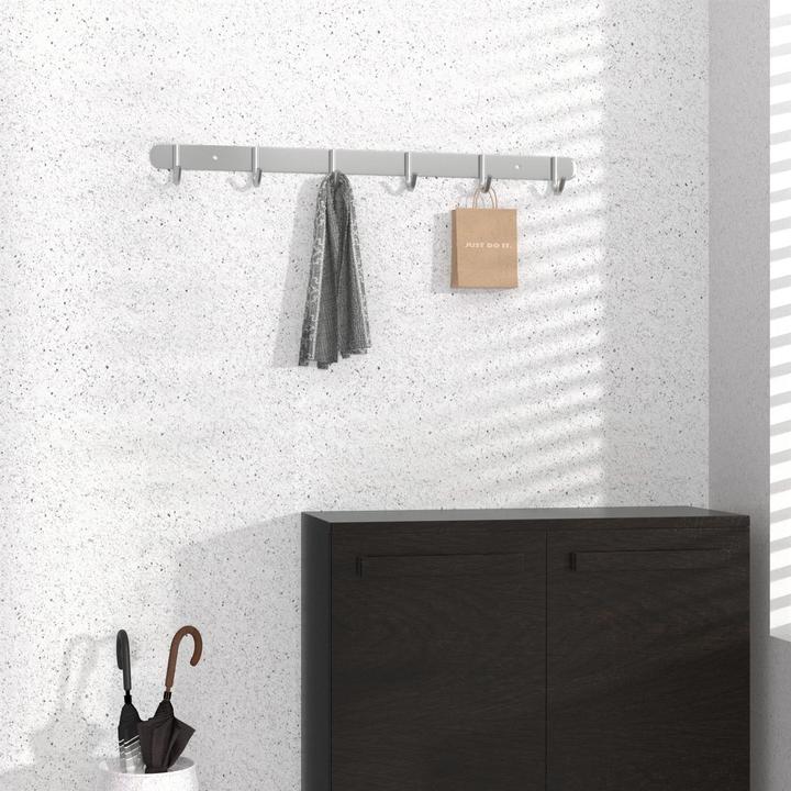 Actual product image Intirilife Coat rail with 6 hooks