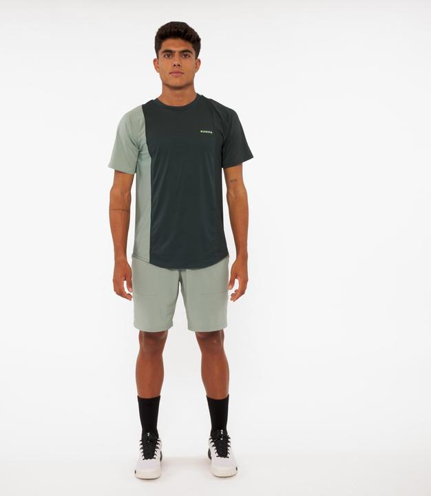 Actual product image Kuikma Men's padel t-shirt short sleeve breathable - Dry green (M)