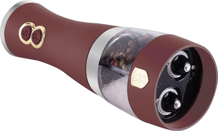 Actual product image BerlingerHaus Elektrische 2in1-Salz & Pfeffermühle, bordeaux (Pepper, Salt, Various spices)