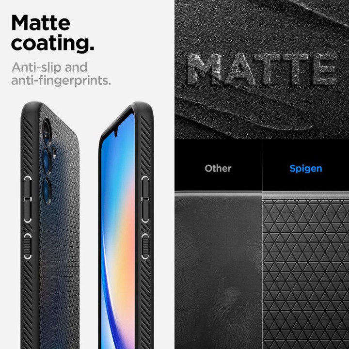 Produktbild Spigen Liquid Air Case für A346B Samsung Galaxy A34 - matt black (Samsung Galaxy A34 5G)