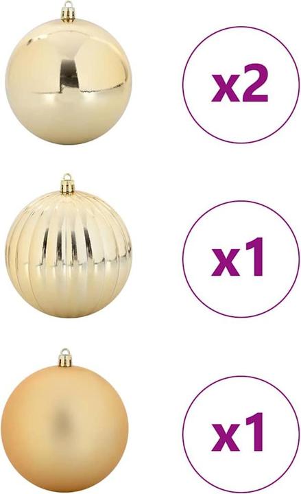 Actual product image vidaXL Weihnachtskugeln (4 x)