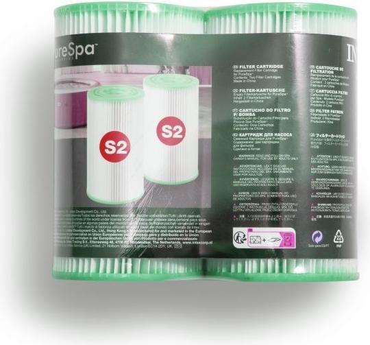 Actual product image Intex Filter Cartridge S2 Twin Pack For Spa