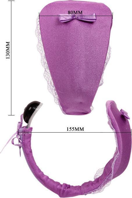 Actual product image Baile Tanga Con Vibrador Con Control Remoto Purple