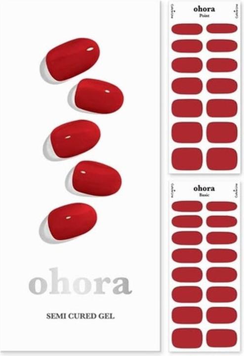 Produktbild Ohora Semi Cured Gel Nail Strips N Addict - Funktioniert mit jeder Nagellampe Salon-Qualität Lang (Kunstnägel, Addict)