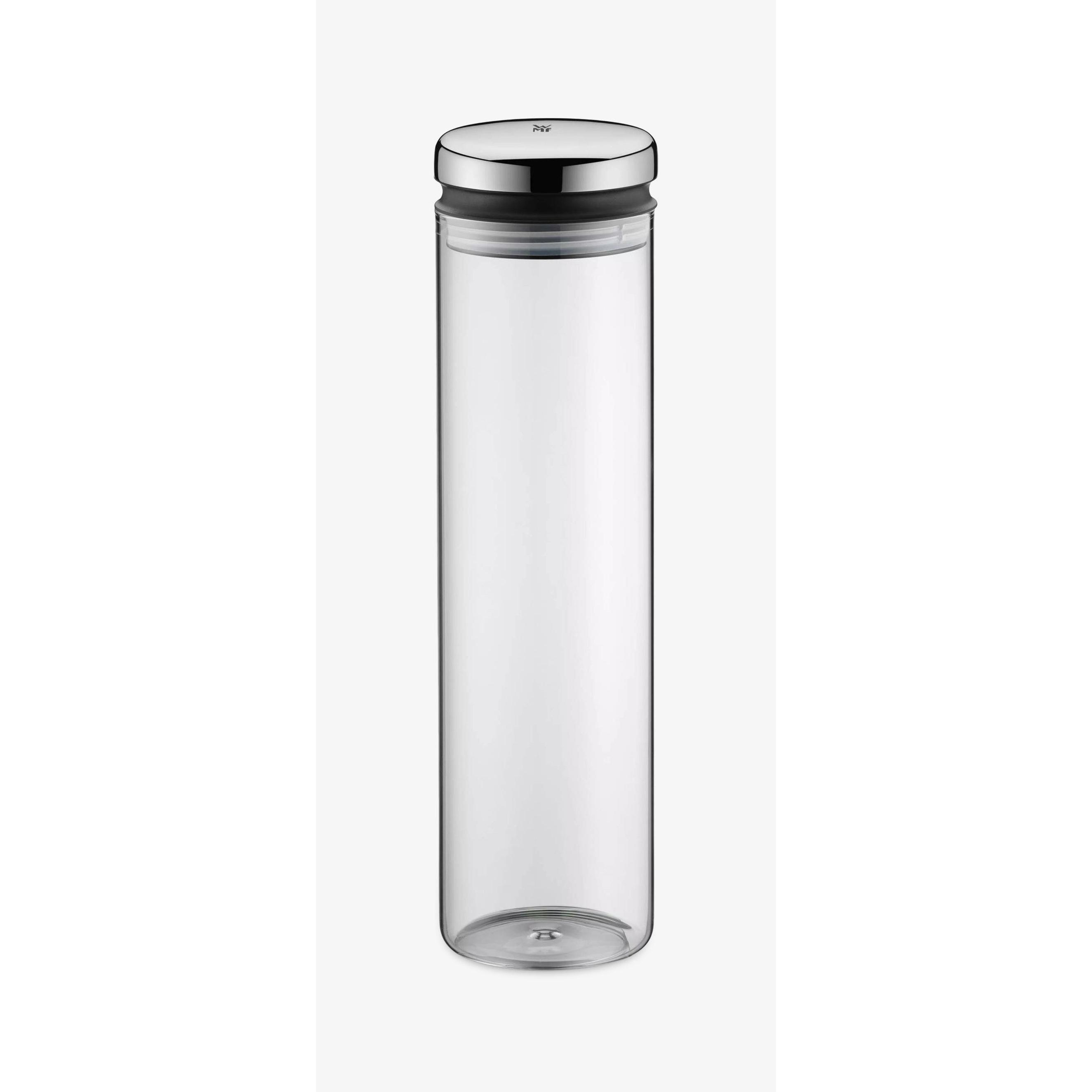 Thumbnail - WMF Vorratsdose Vorratsglas mit Deckel 36cm Depot Bohnen Müsli grosse Öffnung, Vorratsbehälter, Transparent, Silber