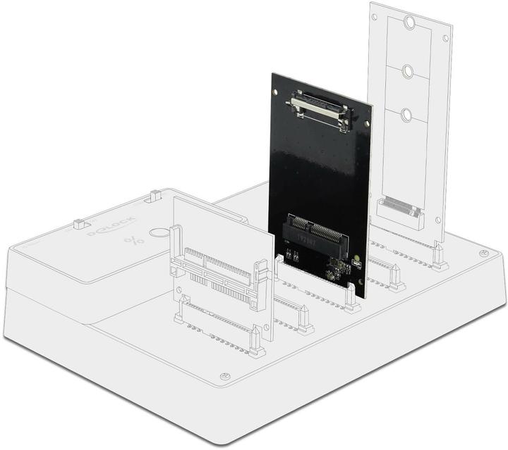 Actual product image Delock Adapter SATA -mSATA 2 cm