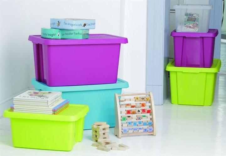 Produktbild Curver STORAGEBOXCURVER 26L+LID GREEN 598 (44 x 34 x 27 cm, 26 l)