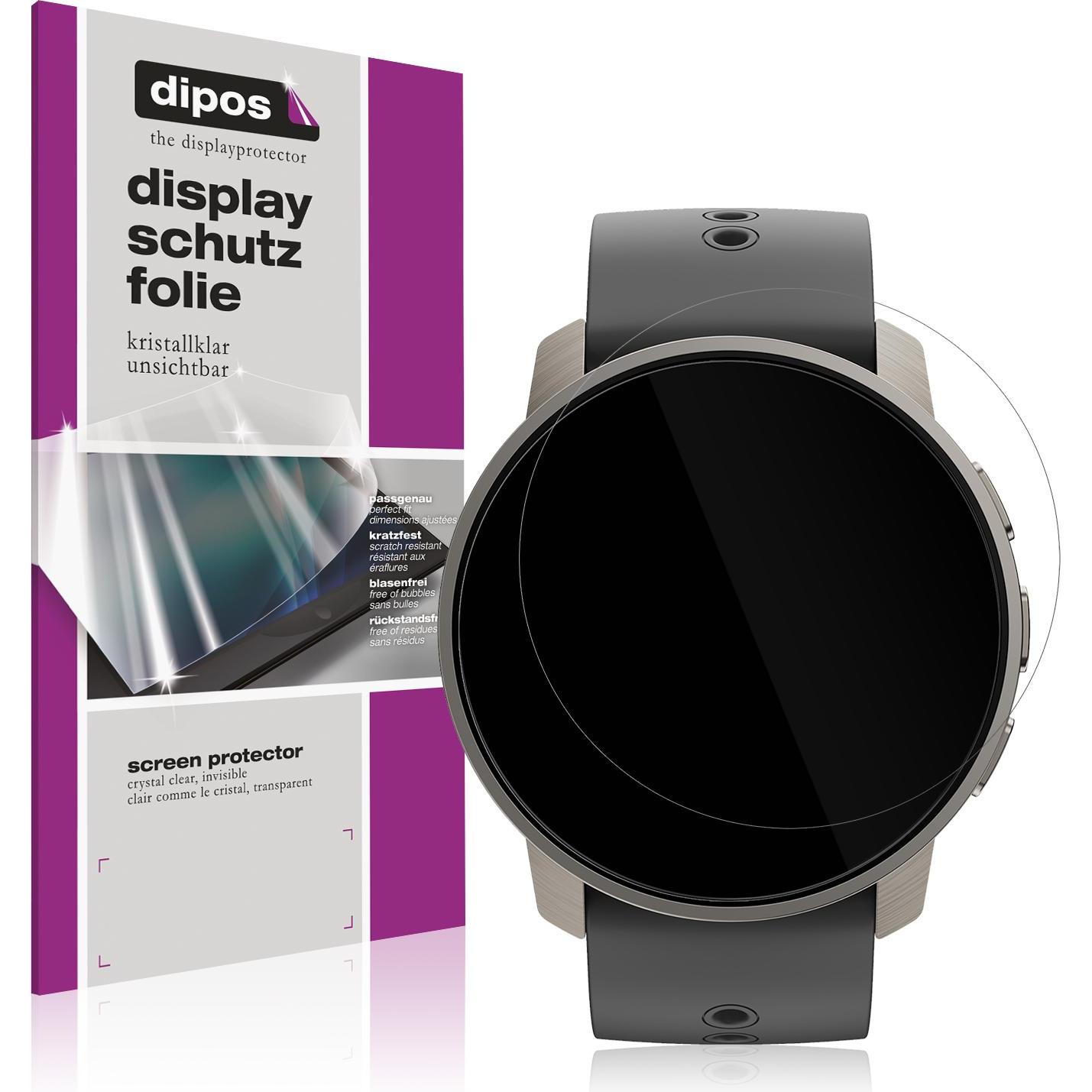 Dipos Schutzfolie Klar für Suunto Peak Pro, Smartwatch Schutzfolie, Transparent