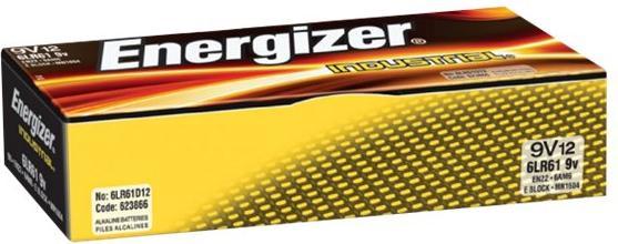 Produktbild Energizer Industrial (12 Stk., 9V Block, 600 mAh)
