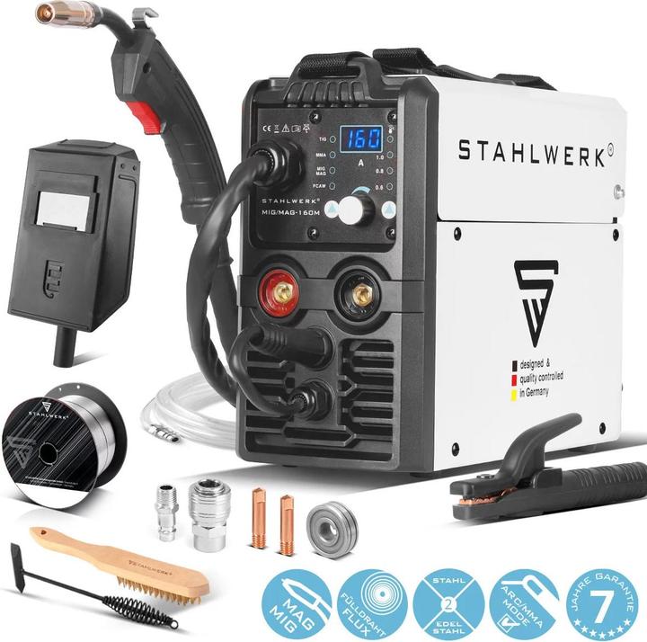 Actual product image Stahlwerk Welding machine MIG MAG 160 M IGBT 5 in 1 combi device with 160 amps