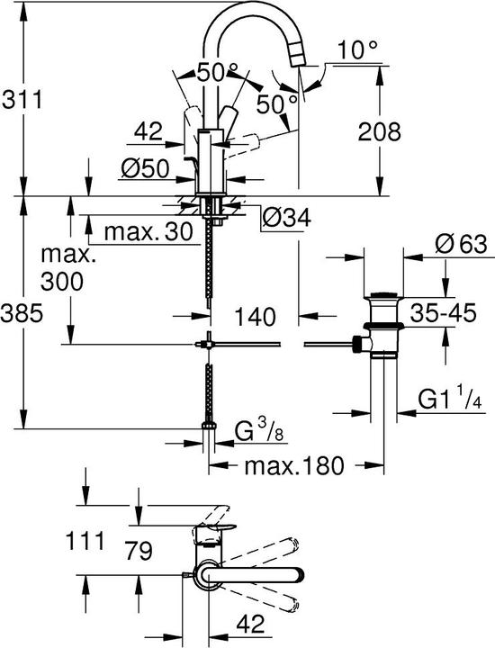 Immagine prodotto Grohe Miscelatore monocomando per lavabo Start 2021 cromo 23554002