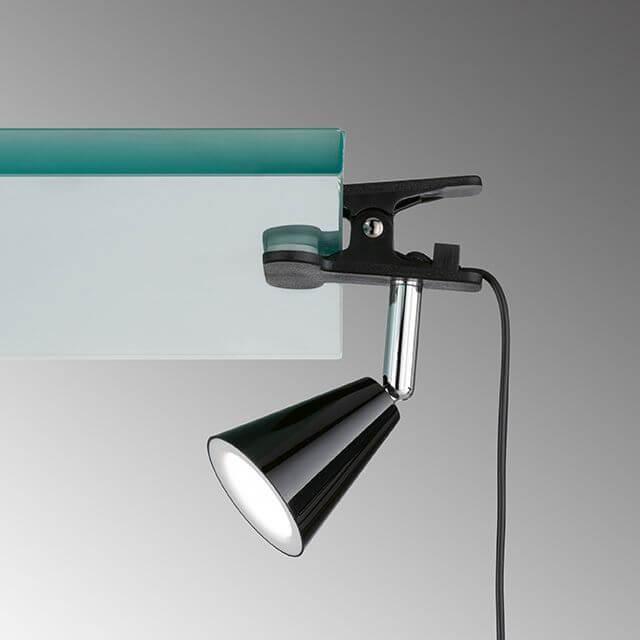 Thumbnail - FHL easy, Tischlampe, FHL Zirbel LED Klemmleuchte, praktische Leseleuchte 4W warmweiss schwarz, chrom