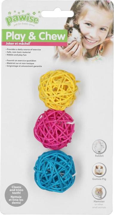 Pawise LW nibblers-willow chews-balls without bell