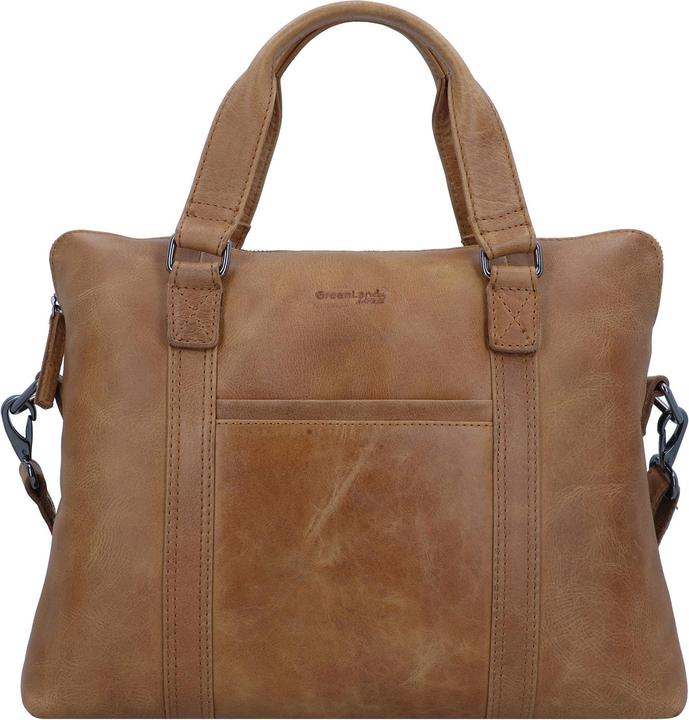 Produktbild Greenland Nature Light Aktentasche Leder 38 cm Laptopfach (17")
