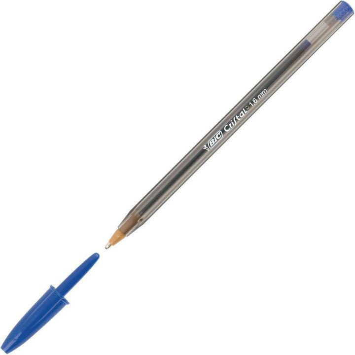 Actual product image Bic Cristal Large biros, line colour: blue (50x)