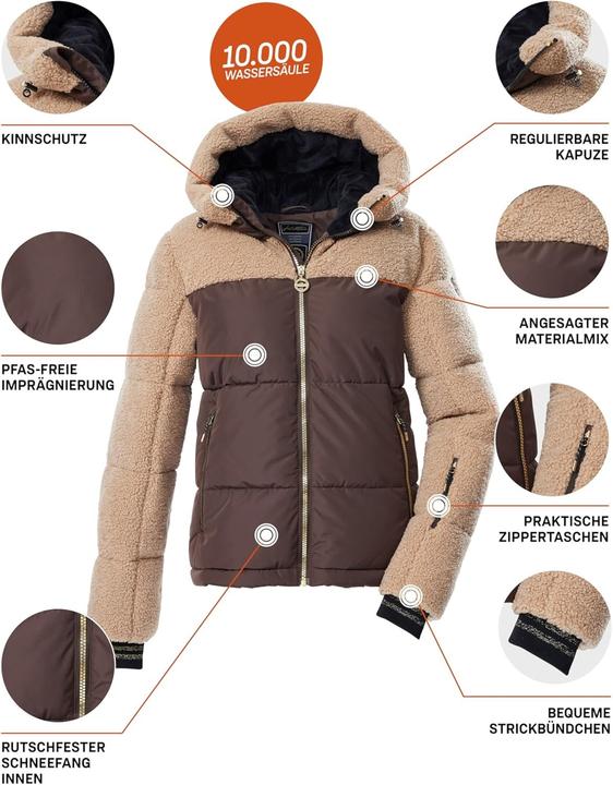 Immagine prodotto Killtec Giacca con Cappuccio Trapuntata e Gonna da Neve Staccabile (38)