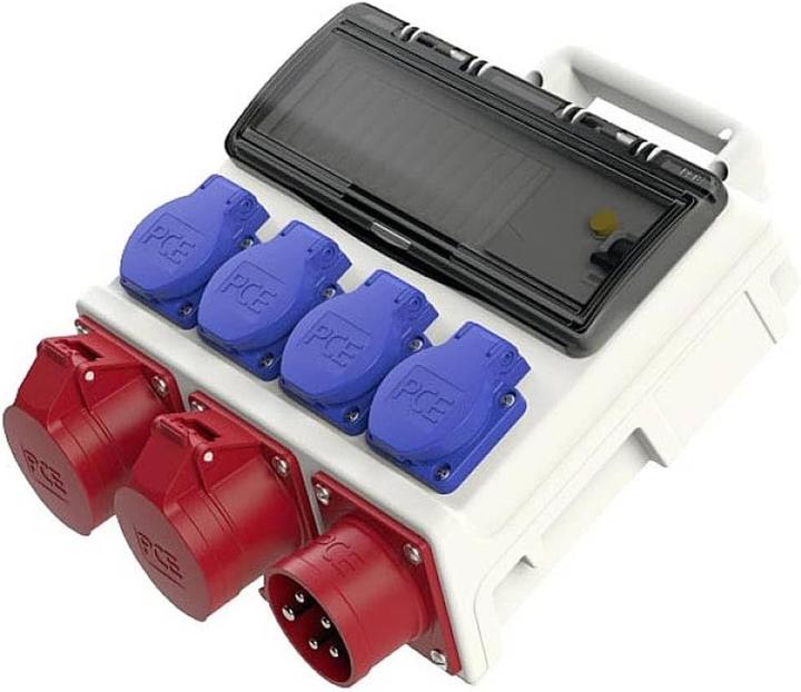 Produktbild PCE CEE Stromverteiler 9004006 9004006 400 V 16 A (4x, CEE 7/3)