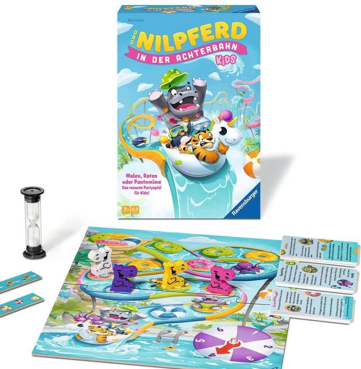 Actual product image Ravensburger RAV The Hippo in the Rollercoaster Kids 22361 (German, 3 - 6 Players)