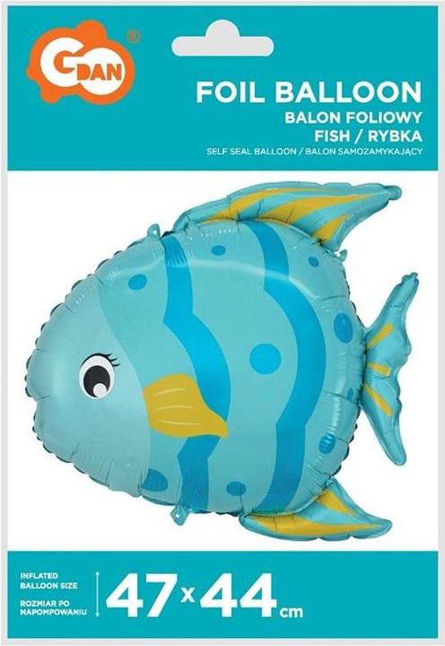 Produktbild GoDan Fischfolienballon 47x44cm (1 x)