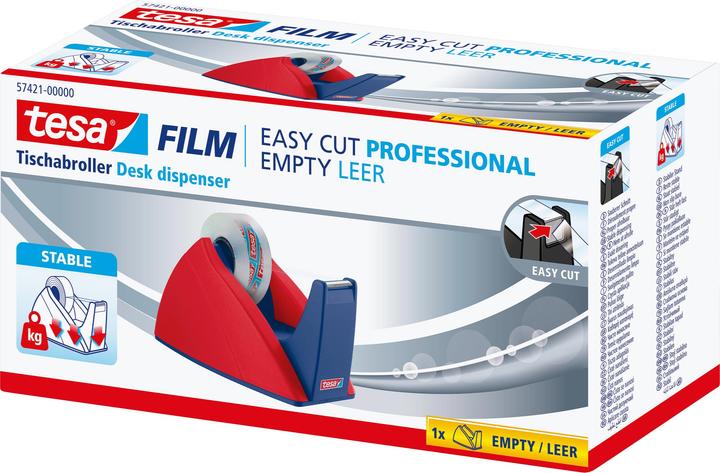 Produktbild tesa tesafilm EASY CUT Tischabroller - Klebeband-Spender für Rollen bis 33 m x 19 mm