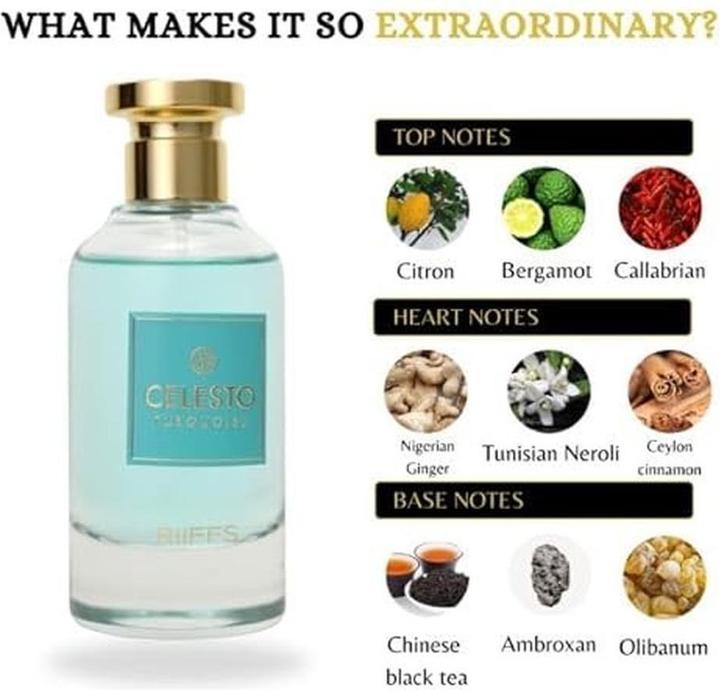 Image du produit Riiffs Celesto Turquoise Eau De Parfum 100ml Parfum Fresh Imagination (Eau de parfum, 100 ml)