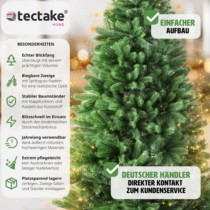 Produktbild tectake Künstlicher Weihnachtsbaum (180 cm)