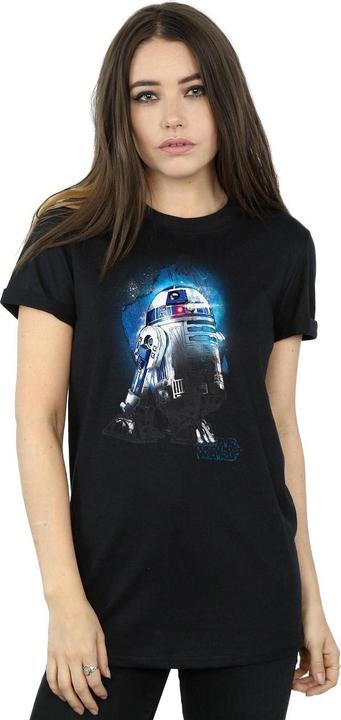 Immagine prodotto Star Wars The Last Jedi R2-D2 Brushed Maglietta Ampia Donna (L)