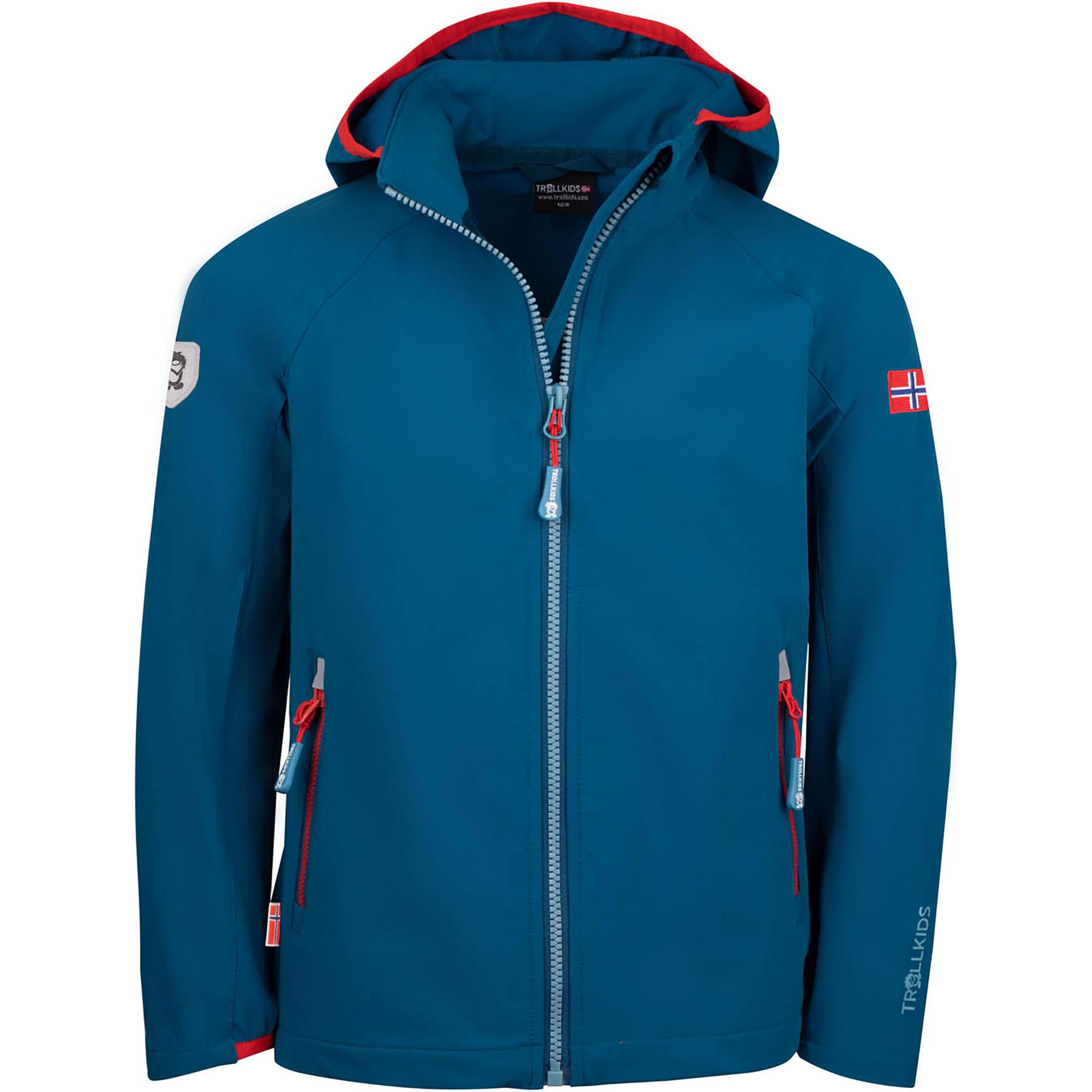 Trollkids, Jungen, Velojacke, Kvalvika Jacke (152), Blau, 152