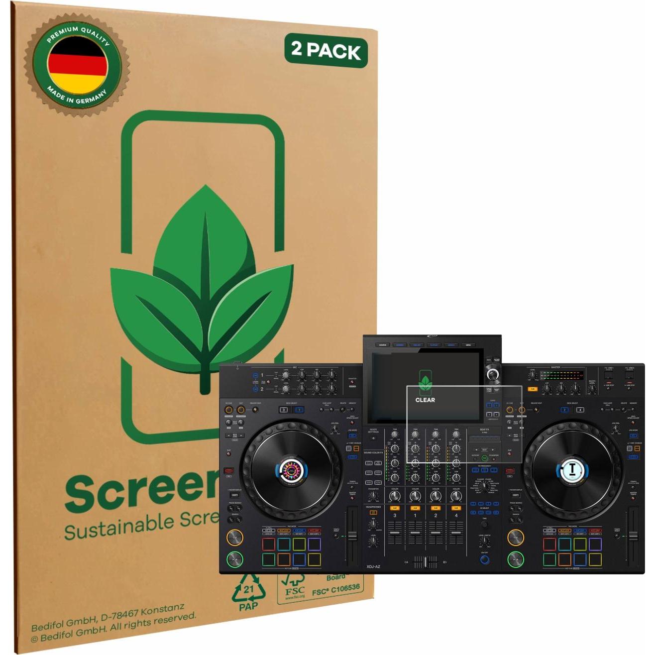 ScreenLeaf Schutzfolie nachhaltiger Displayschutz Display Schutz Folie Klar Transparent, MP3 + Media-Player Zubehör