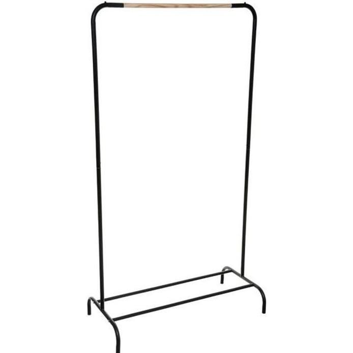 5Five, Appendiabiti + Appendiabiti da parete, Wieszak na płaszcze, stojak metalowy, 80x40x149 cm, kolor czarny