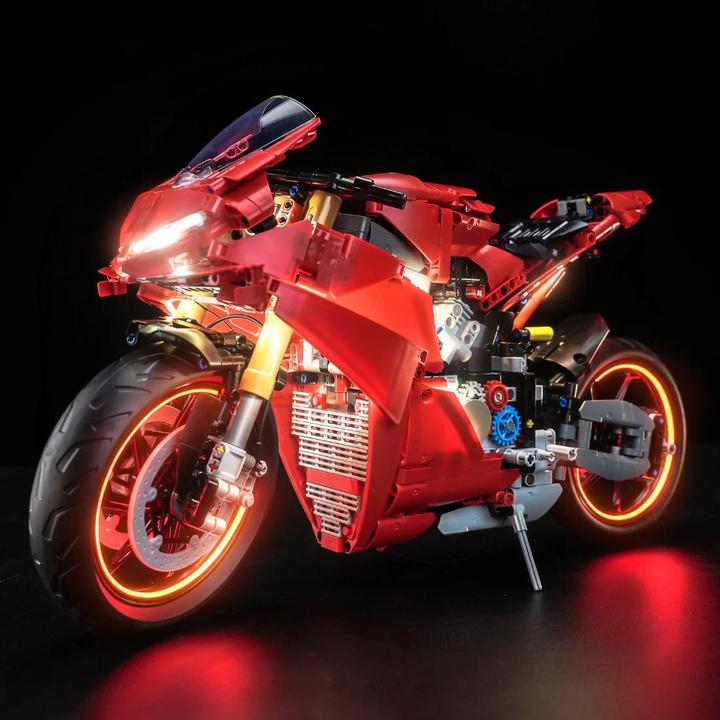 BrickBling LED Licht Set für LEGO Ducati Panigale V4 S Motorrad (42202) inkl. Fernbedienung