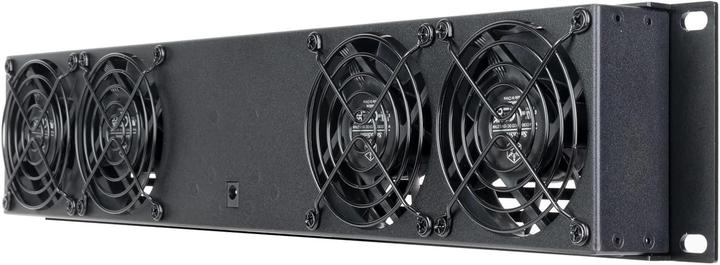 Produktbild Silverstone SST-RCP2B-480 - 2U universal cooling rack panel with 4x 80mm black Fans (80 mm, 1x)