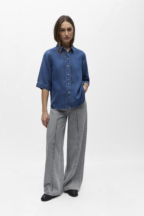 Immagine prodotto Object Kurzärmeliges Jeanshemd (M)