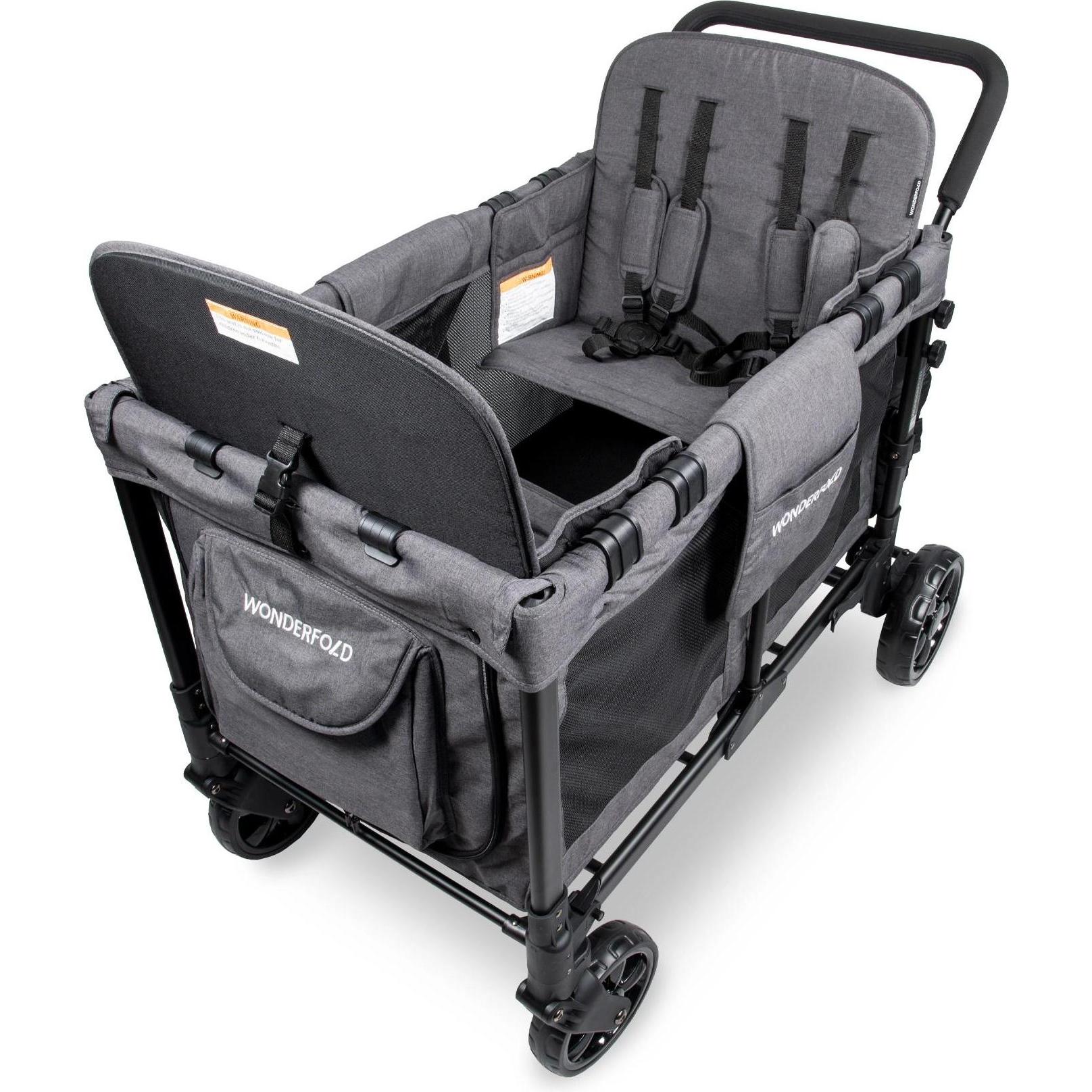 Thumbnail - WonderFold Kinderwagen Original Quad Stroller Wagon Charcoal Grey