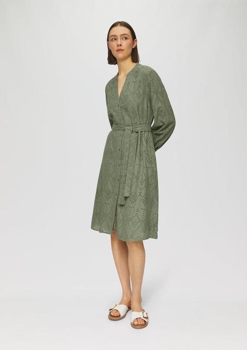 Actual product image S.Oliver Kleid Kleid in A-Shape mit Lochstickerei und Eingrifftaschen (42)