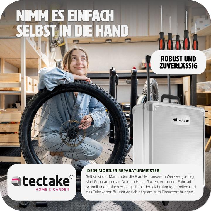 Image du produit tectake Boîte à outils sur chariot (1 pièces)