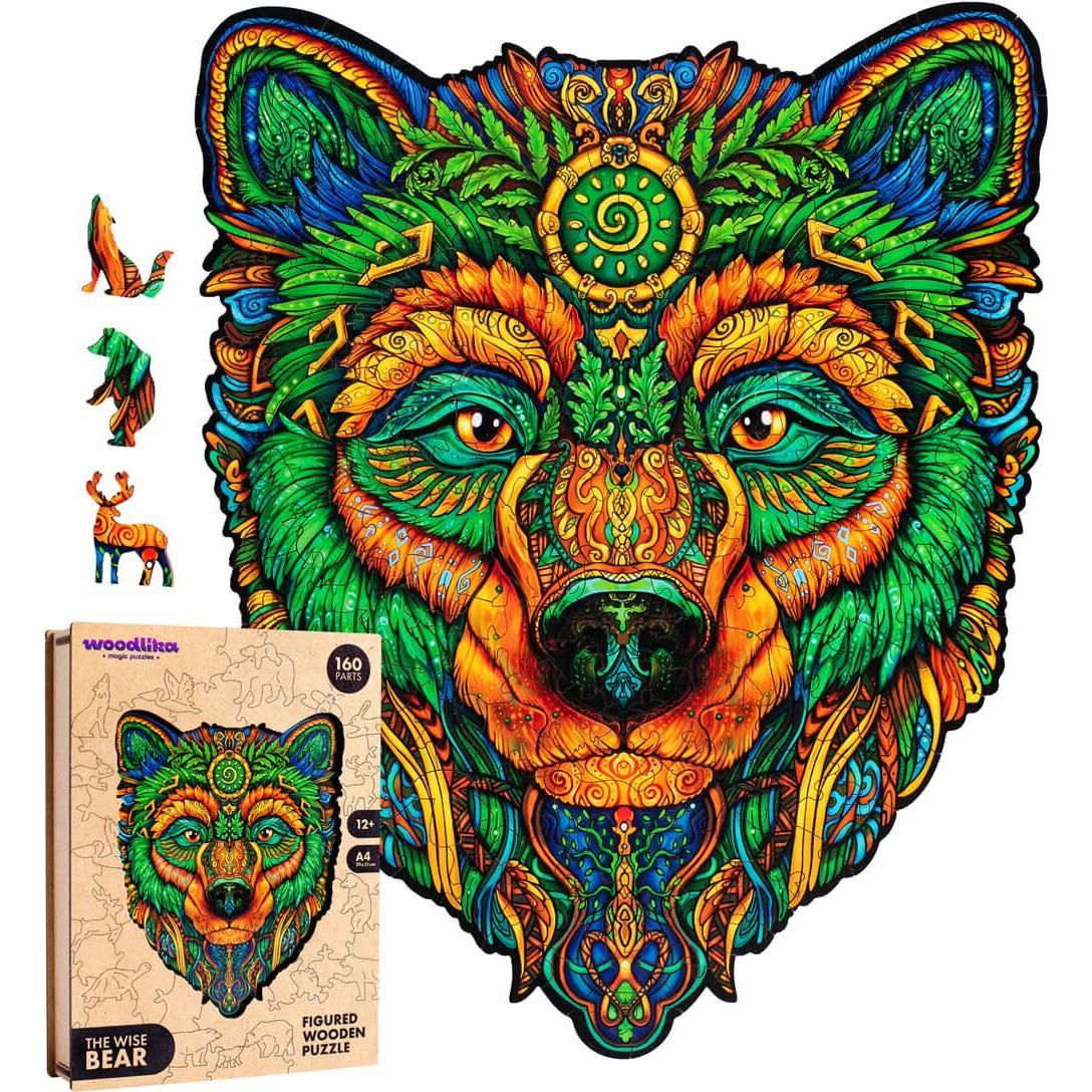 Thumbnail - Woodlika Holzpuzzle Weiser Bär 160 Teile