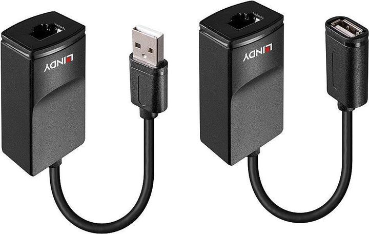 Produktbild Lindy 60m USB 1.1 Cat.6 Extender Basic 60m USB 1.1 Verlängerung (CAT6, 60 m)