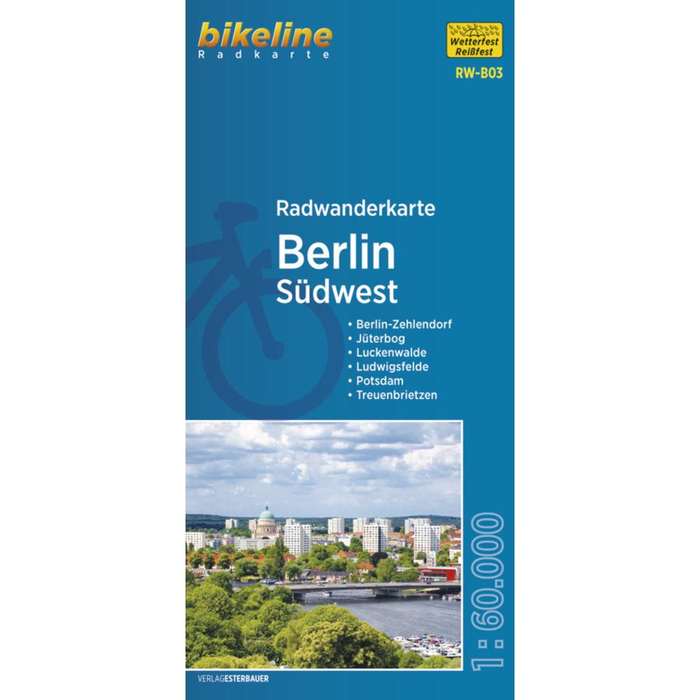 bikeline Radwanderkarte Berlin Südwest, Landkarte
