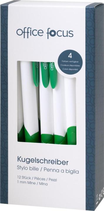 Produktbild Office focus Kugelschreiber Focus 1 mm Mine, Grün, 12 (Grün, 12x)