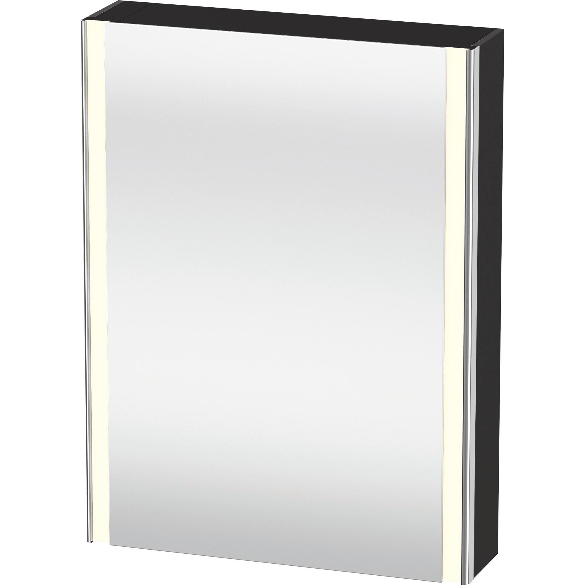 Duravit, Armadio a specchio, XSquare armoire de toilette avec éclairage LED, 1 porte, charnières à droite, 600x800x155mm (60 x 15.50 x 72.50 cm)