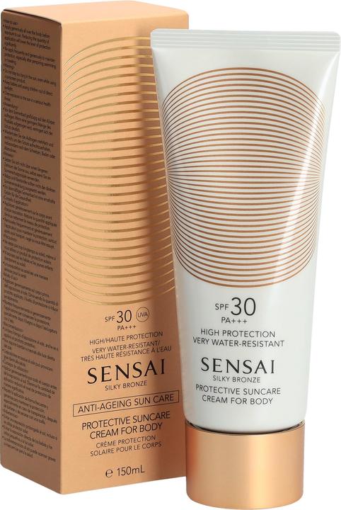 Actual product image Sensai Silky Bronze Protective Suncare Cream For Body SPF30+ 150ml (Sun cream face, SPF 30, 150 ml)